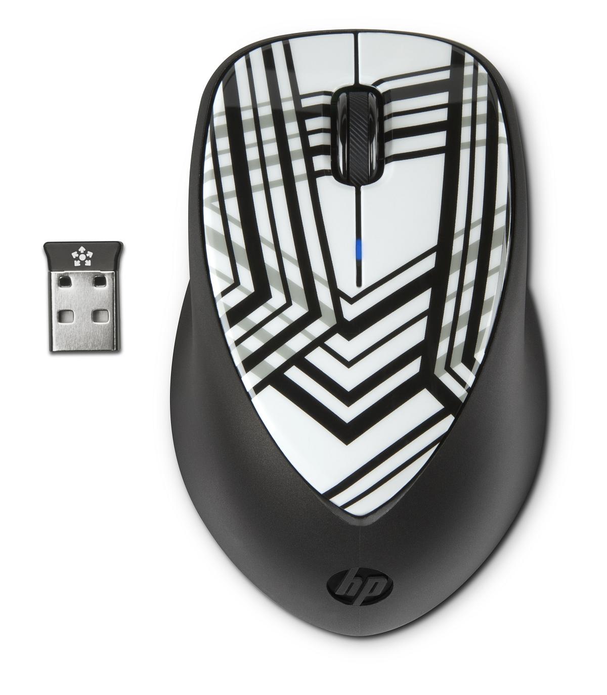 Bezdrôtová myš HP x4000 - zebra fade (H2F41AA)