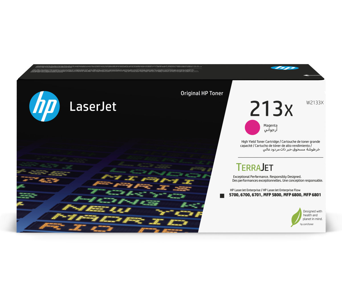 Toner HP 213X - purpurový (W2133X)