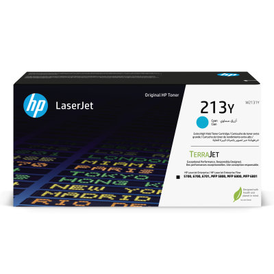 Toner HP 213Y - azúrový (W2131Y)