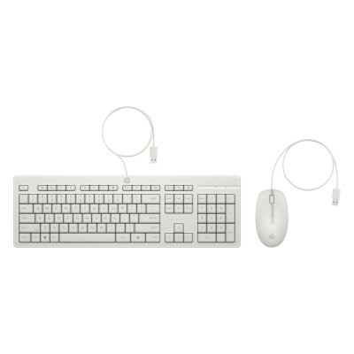 USB klávesnica a myš HP 225 -&nbsp;biela (86J24AA)