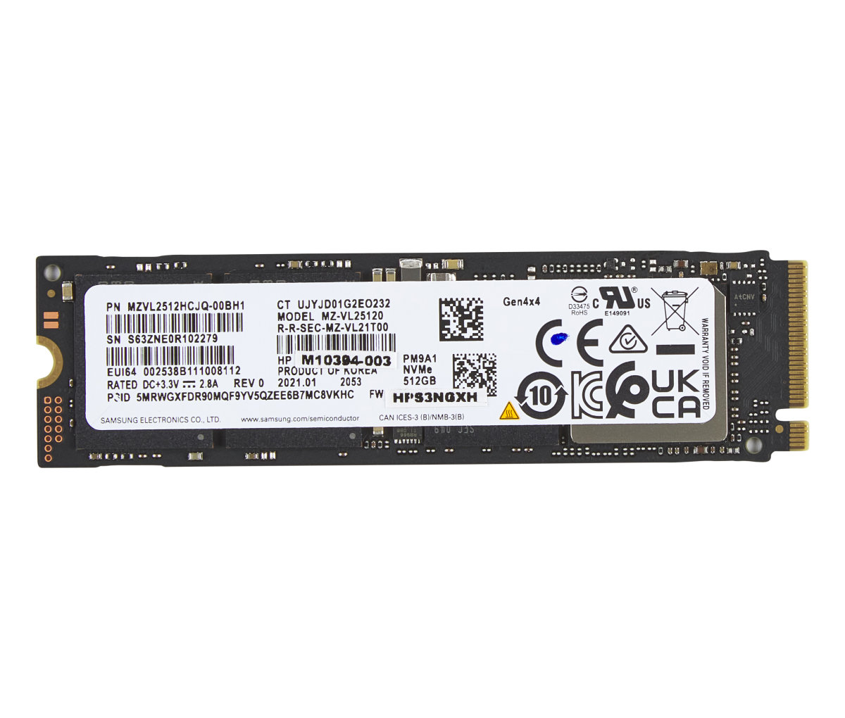 M.2 SSD disk HP - 512 GB PCIe 4x4 NVMe (5R8X9AA)