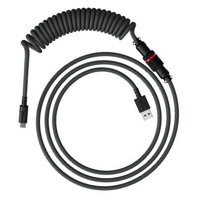 HyperX USB-C Coiled Cable Gray-Black (6J679AA)