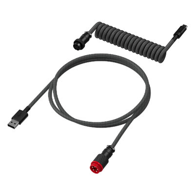 HyperX USB-C Coiled Cable Gray-Black (6J679AA)