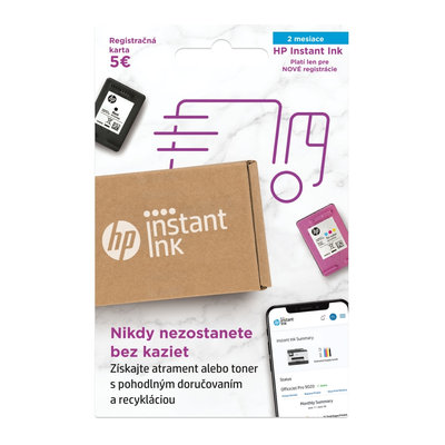 HP Instant Ink - 2 mesiace (registračná karta) (6E7C3AE)